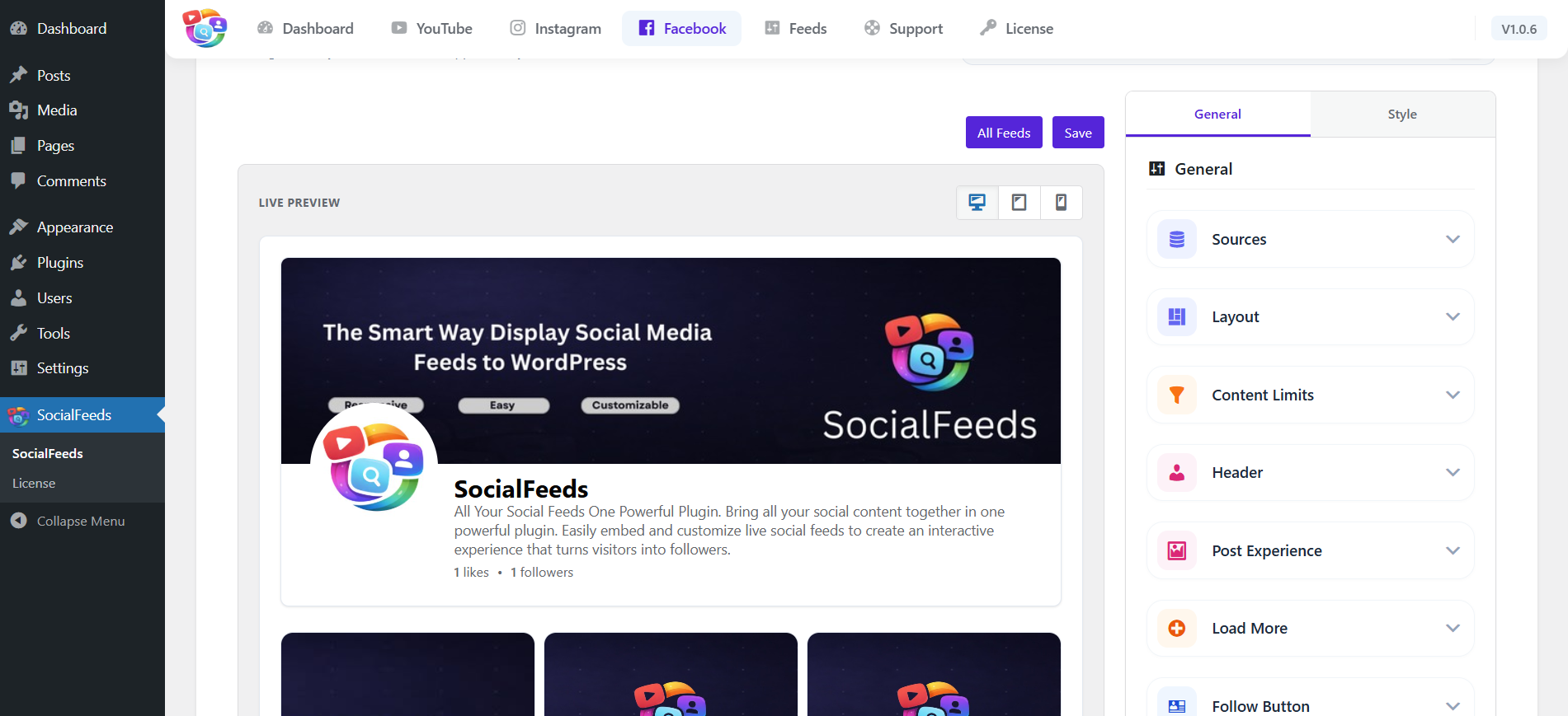 socialFeeds-facebook-cutomize